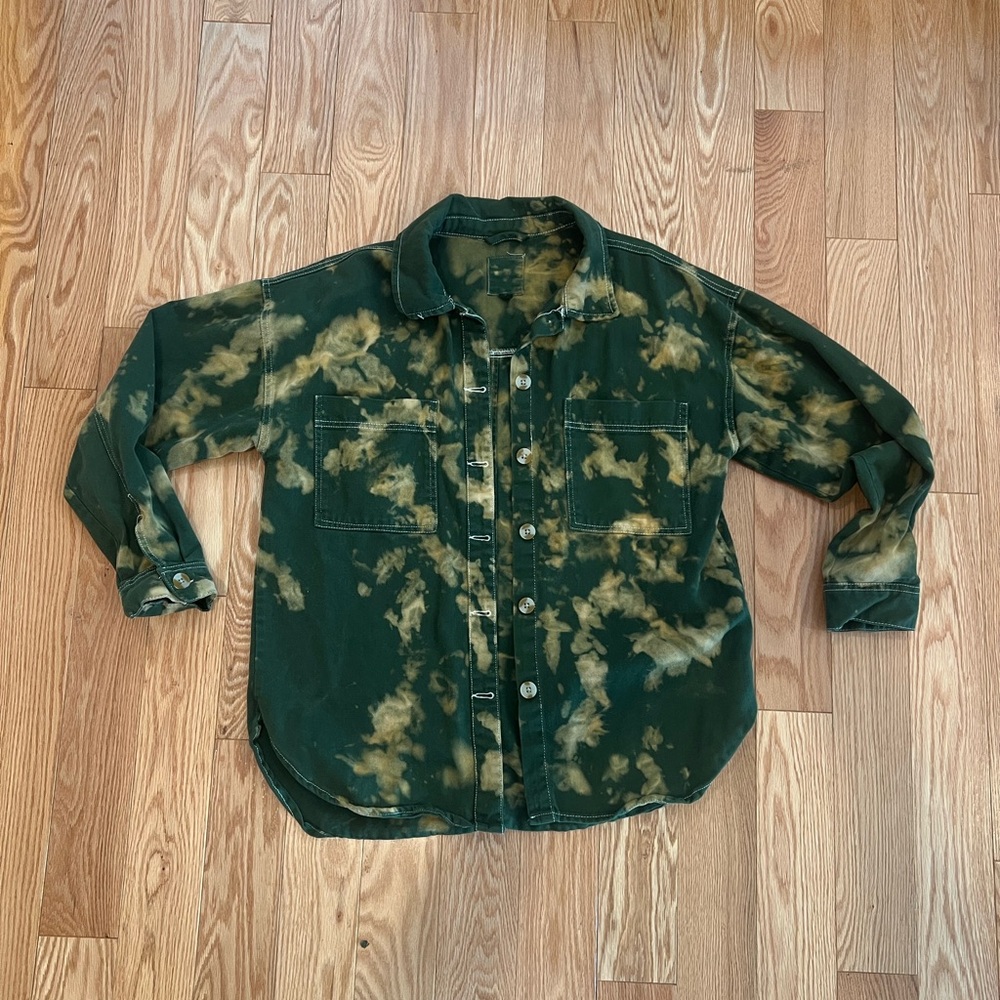 Custom Tie Dyed Thread & Supply Jacket 100% Cotton Small